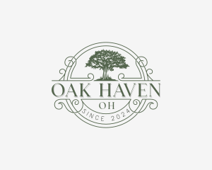 Forestry Oak Tree Park logo design