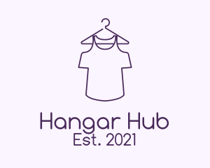 Purple Shirt Laundry  logo design