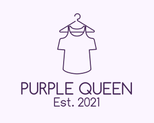 Purple Shirt Laundry  logo design