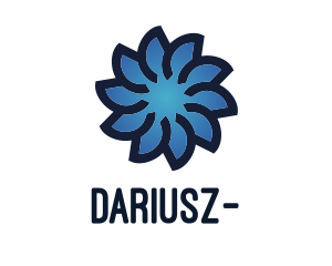 Gradient Blue Flower Logo