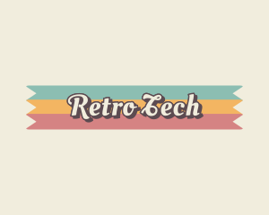 Retro Cursive Business logo design