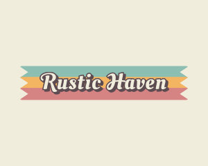 Retro Cursive Business logo design