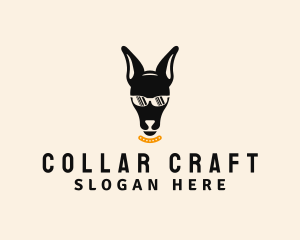 Collar - Cool Sunglasses Canine logo design