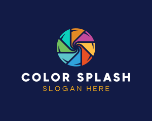 Colorful Paint Circle logo design