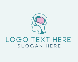 Mental Health - Leaf Brain Care logo design