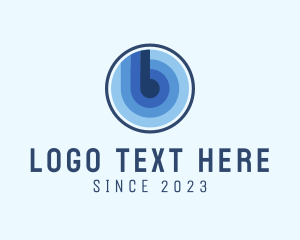 Pod - Blue Corporate Letter B logo design