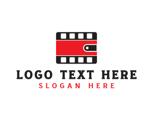Video - Money Wallet Filmstrip logo design