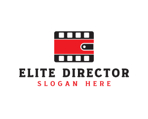 Director - Money Wallet Filmstrip logo design