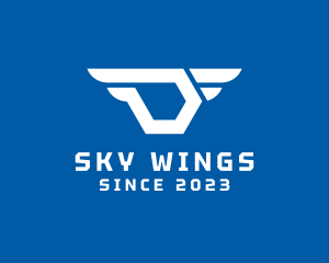 Abstract Wings Aviation logo design