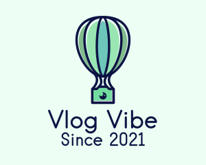 Vlogging - Hot Air Balloon Photography logo design