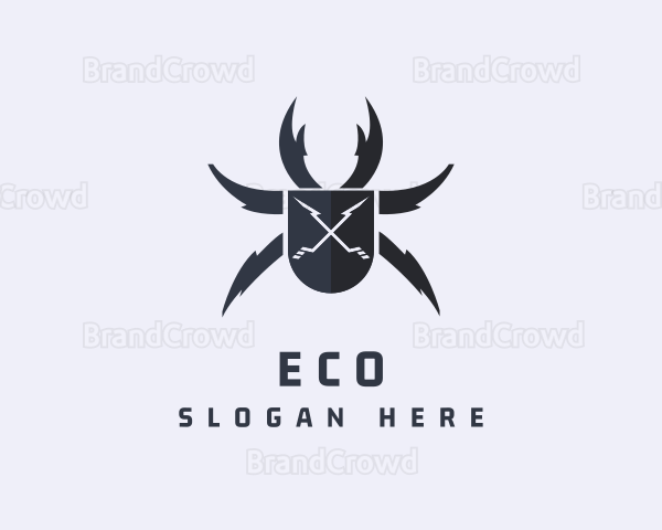 Beetle Insect Shield Logo