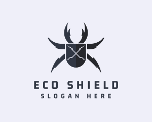 Pesticide - Beetle Insect Shield logo design