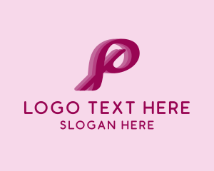 Kids - Feminine Cursive Letter P logo design