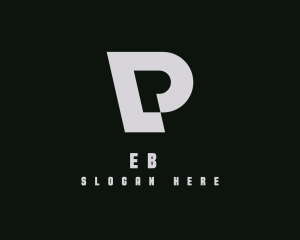 Geometric - Modern Digital Multimedia Letter P logo design