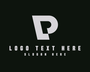 Modern Digital Multimedia Letter P Logo