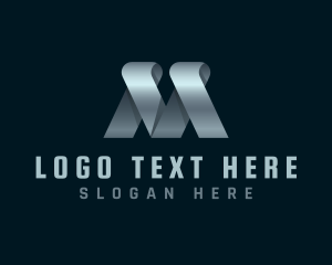 Metallic - Professional Marketing Startup logo design