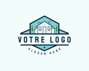 Construction - Real Estate House logo design