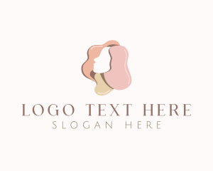 Hairdresser - Woman Paint Cosmetics logo design