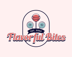 Tasty - Sweet Lollipop Candy logo design