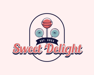 Sweet Lollipop Candy logo design