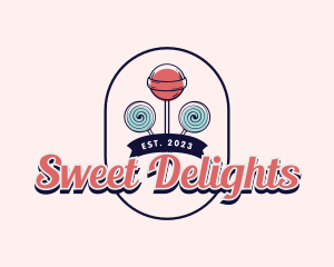 Sweet Lollipop Candy logo design