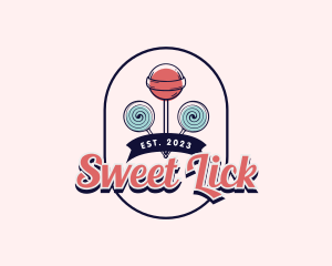 Sweet Lollipop Candy logo design