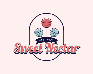 Sweet Lollipop Candy logo design