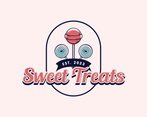 Sweet Lollipop Candy logo design