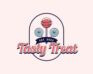 Sweet Lollipop Candy logo design