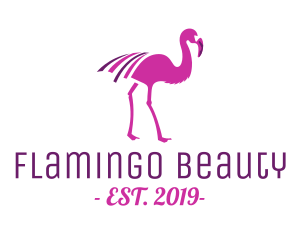 Flamingo - Pink Flamingo Bird logo design