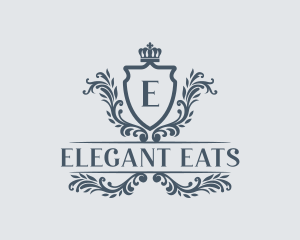 Regal Wreath Crest logo design