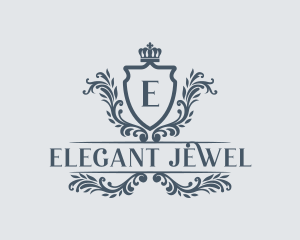 Regal Wreath Crest logo design