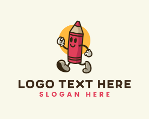 Teacher - Nursery Crayon Learning logo design