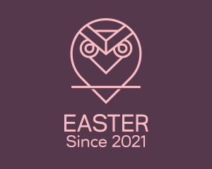 Hooter - Pink Owl Aviary logo design