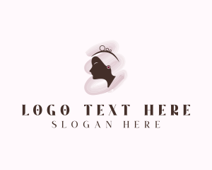 Esthetician - Crown Jewelry Woman logo design