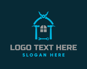 Tool - House Carpentry Tools logo design