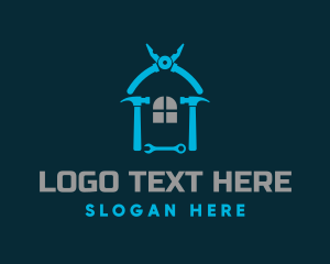 Toolbox - House Carpentry Tools logo design