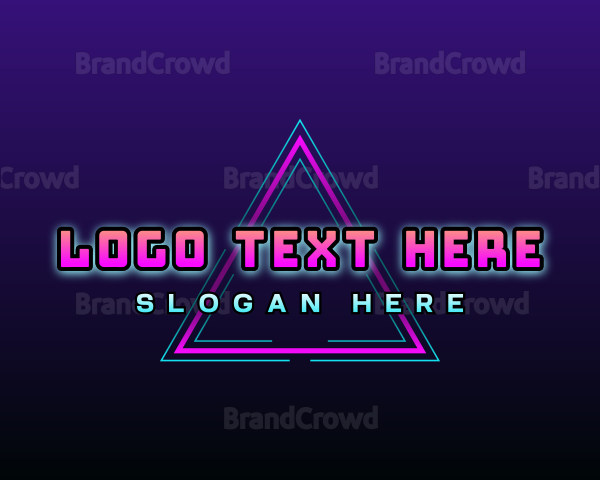 Futuristic Triangle Gaming Logo