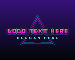 Player - Futuristic Triangle Gaming logo design