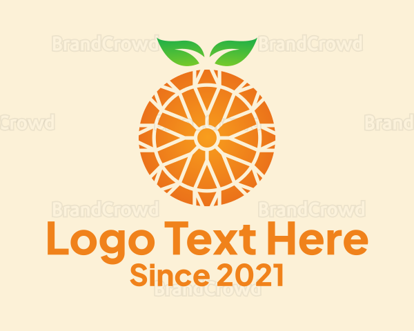 Orange Citrus Fruit Logo