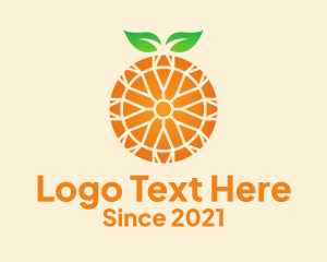 Grocer - Orange Citrus Fruit logo design