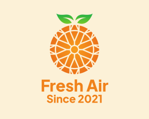 Orange Citrus Fruit  logo design