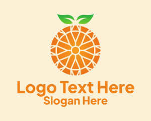 Orange Citrus Fruit  Logo