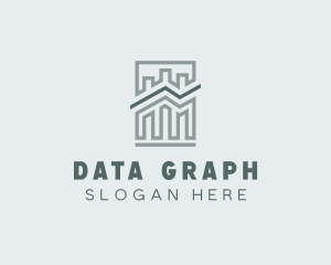 Finance Bar Graph Statistics logo design