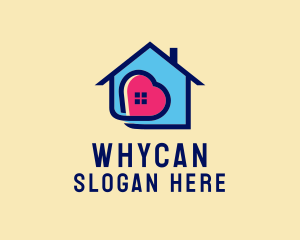 House Heart Window Logo