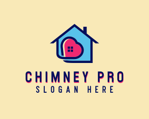 Heart Window Property logo design