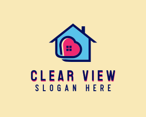 Heart Window Property logo design