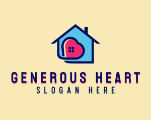 Heart Window Property logo design