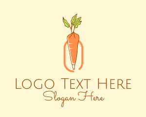 Vegetarian - Carrot Cake Baking logo design