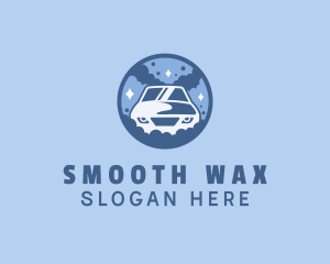 Bubble Car Wash Cleaning logo design